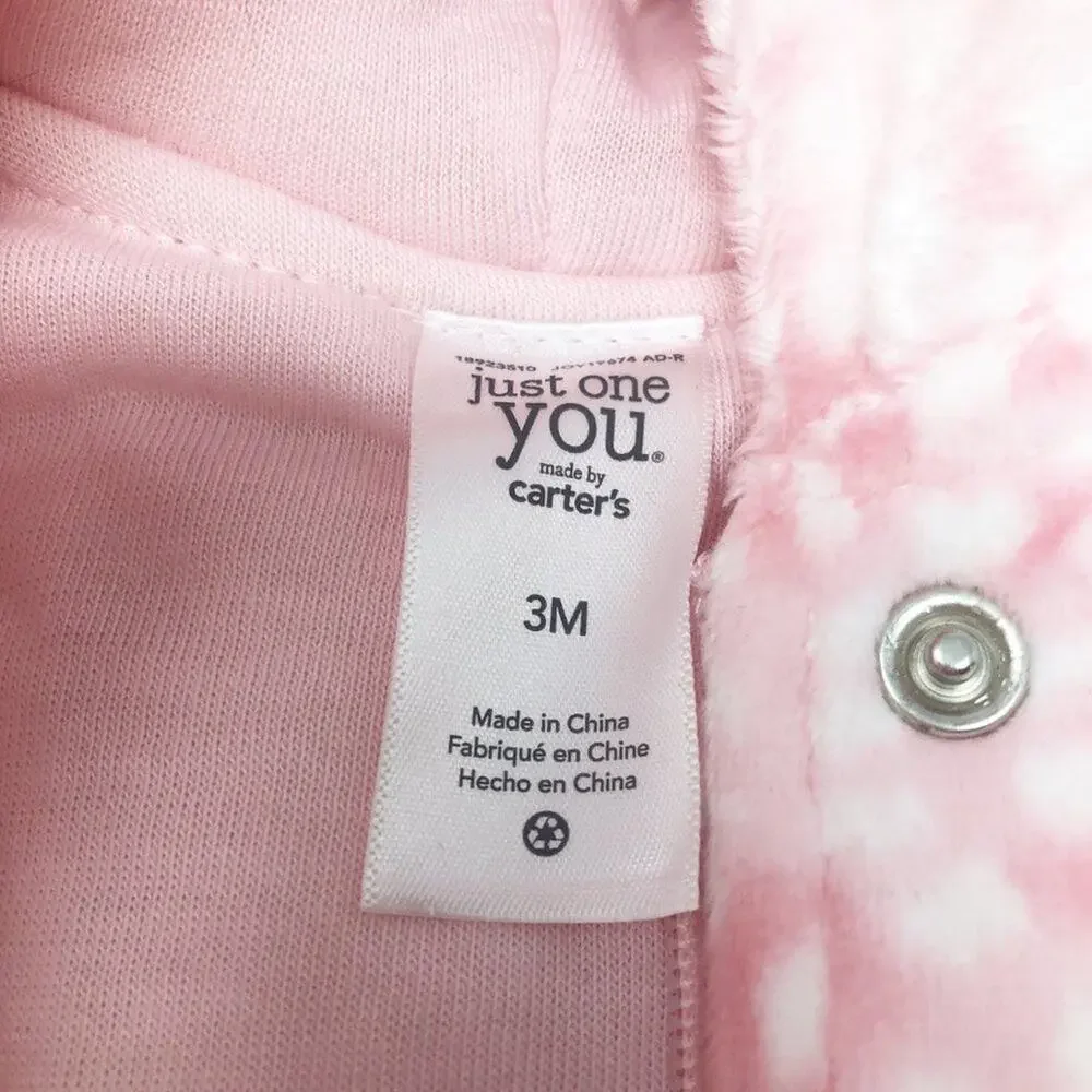 Carter's Girl's Baby Pink Winter Footie